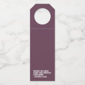 Leichte Fernunterricht Flaschenanhänger (Rückseite)