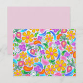 leichte florale Postkarte (Vorne/Hinten)