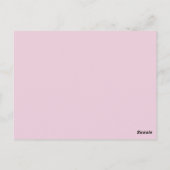 leichte florale Postkarte (Rückseite)