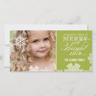 LEICHTE FOTOKARTE LICHTGRÜN FEIERTAGSKARTE