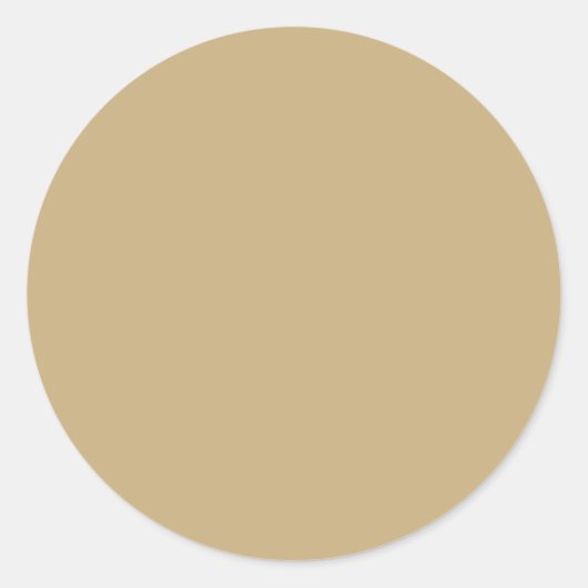 Leichte französische Farbe in Beige Runder Aufkleber (Vorderseite)