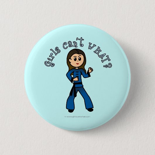Leichte Frauen Kung Fu Button (Vorderseite)