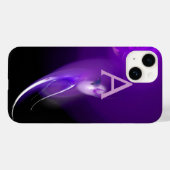 LEICHTE GEBURT IM LILA MONOGRAMM Case-Mate iPhone HÜLLE (Rückseite (Horizontal))
