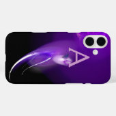 LEICHTE GEBURT IM LILA MONOGRAMM Case-Mate iPhone HÜLLE (Rückseite (Horizontal))