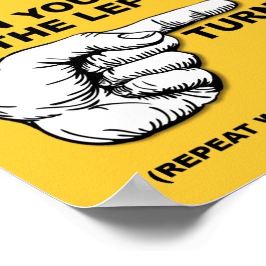 Leichte Gewichtsabnahme Plan Funny Poster Sign (Ecke)