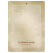 Leichte goldfarbene, schimmernde Glasstruktur Klemmbrett (Rückseite)