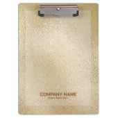 Leichte goldfarbene, schimmernde Glasstruktur Klemmbrett (Vorderseite)