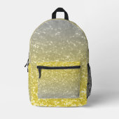 Leichte goldgraue Omelette Imitate funkeln Bedruckter Rucksack (Vorderseite)