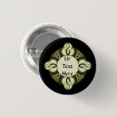 Leichte graue Dreifaltigkeit und Schwarze Fische M Button (Vorne & Hinten)