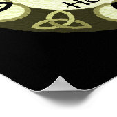 Leichte graue Dreifaltigkeit und Schwarze Fische M Poster (Ecke)