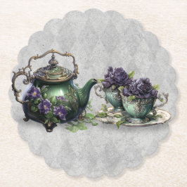 Leichte graue Hexen Tea Verzauberter Untersetzer