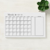 Leichte graue Kalender Monatsplaner Post-it Klebezettel (Büro)