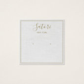 Leichte graue Leinensignatur (Vorderseite)