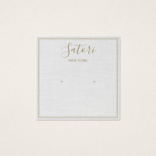 Leichte graue Leinensignatur (Vorderseite)