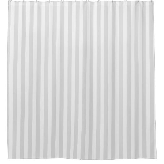 Leichte, graue und weiße Streifen Duschvorhang (Vorderseite)