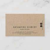 Leichte, graue Wellenmuster-Papierkarte Visitenkarte (Rückseite)