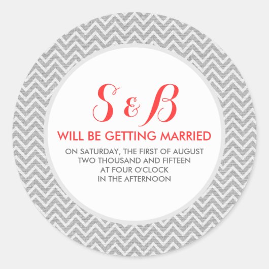 Leichte graue Zickzack Muster Textur 3b Runder Aufkleber (Vorderseite)