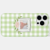 Leichte grüne Buffalo Karo Ihr Baby Foto Case-Mate iPhone Hülle (Rückseite (Horizontal))