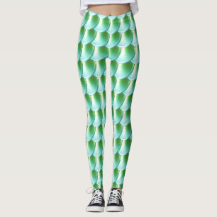 Leichte grüne Drachenskala Cosplay-Leggings Leggings