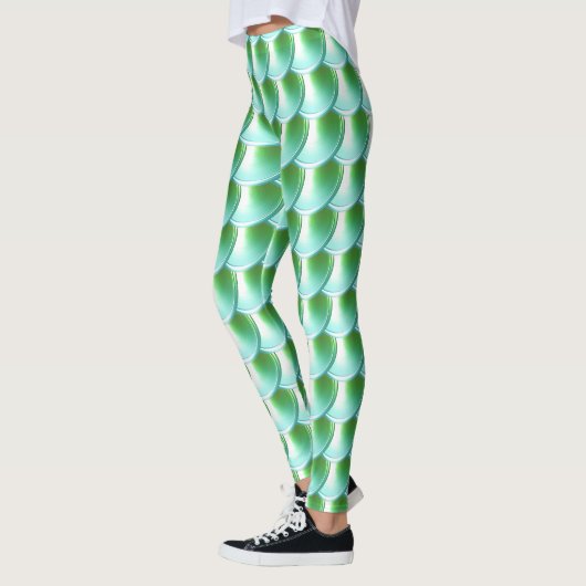 Leichte grüne Drachenskala Cosplay-Leggings Leggings (Links)