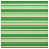 Leichte grüne, grüne, sienna- und tanfarbene Strei Stoff (Muster)