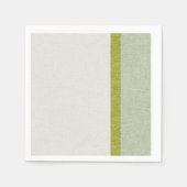 Leichte grüne Olive Green Abstrakte Textile Serviette (Vorderseite)