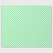 Leichte grüne Polka-Dot zum Weißbuch Geschenkpapier (Flach)