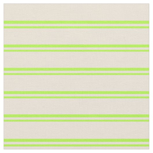 Leichte grüne und biskfarbene Linien Stoff (Nahaufnahme)