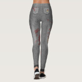 Leichte Halloween-Zombie-Kostüme-Leggings Leggings (Rückseite)