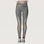 Leichte Halloween-Zombie-Kostüme-Leggings Leggings (Vorderseite)