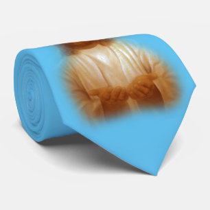 Leichte Himmel-Blau-Satin-Krawatte Jesuss Krawatte
