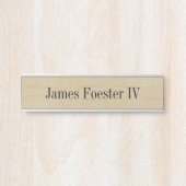 Leichte Holzkörnchen-Effektschreibplatte Türschild (Vorderseite )