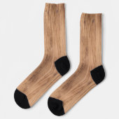 Leichte Holzplatte mit glatten Holzkörnknochen Socken (Linkes Detail)