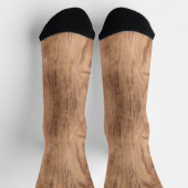 Leichte Holzplatte mit glatten Holzkörnknochen Socken (Oben)