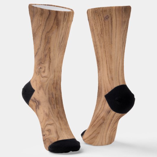 Leichte Holzplatte mit glatten Holzkörnknochen Socken (Gewinkelt)