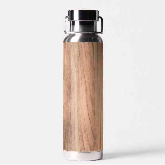 Leichte Holzplatte mit glatten Holzkörnknochen Trinkflasche (Rückseite)