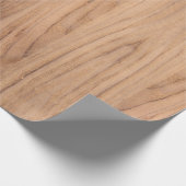 Leichte Holzplatten mit Holzkörnern Geschenkpapier (Ecke)