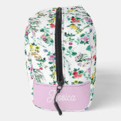 Leichte hübsche Sommerblumen personalisiert Waschbeutel (Rechts)