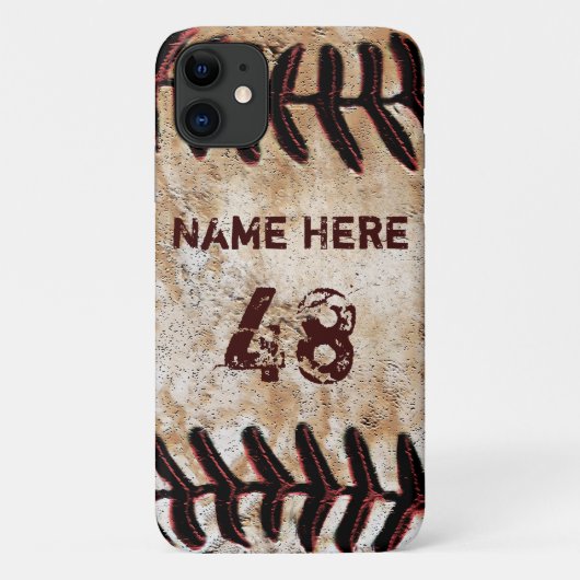 Leichte iPhone Baseball-Hüllen, älter bis neu Case-Mate iPhone Hülle (Rückseite)