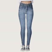 Leichte Jeans Überdruckte Leggings (Vorderseite)