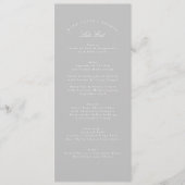 Leichte klassische Kalligrafie - feierliche Hochze Menükarte (Vorderseite)