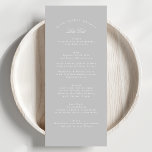 Leichte klassische Kalligrafie - feierliche Hochze Menükarte<br><div class="desc">Dieses Design ist Teil einer Kollektion; Bitte kontaktieren Sie mich in Touch,  wenn Sie Hilfe beim Finden von passenden Designs oder Produkten benötigen; auch in anderen Farben erhältlich</div>