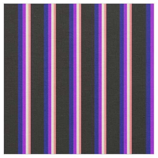 Leichte Korallen, Tan, dunkle Violette, blaue und  Stoff (Nahaufnahme)