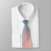 Leichte Korallen und graue blaue Streifen Krawatte (Gebunden)