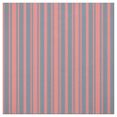 Leichte Korallen und schiefer graue Linien Stoff (Muster)