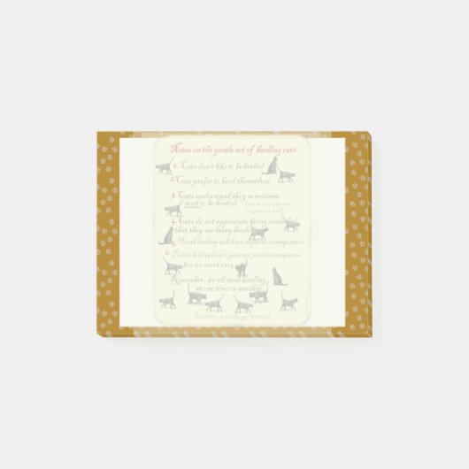 Leichte Kunst des In Herden lebens von Post-it Klebezettel (Vorderseite)