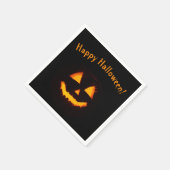 Leichte Kürbislaterne Serviette (Ecke)