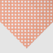 Leichte Lachs-Punkte Design Seidenpapier (Detail)