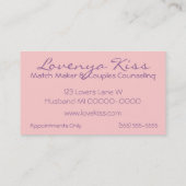 Leichte Liebe Visitenkarte (Rückseite)