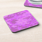 Leichte Lila Camouflage Getränkeuntersetzer (Linke Seite)